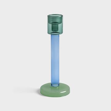 Bole candle holder L green / jade