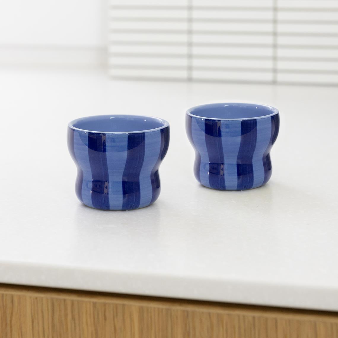 Mug circus large blue set of 2