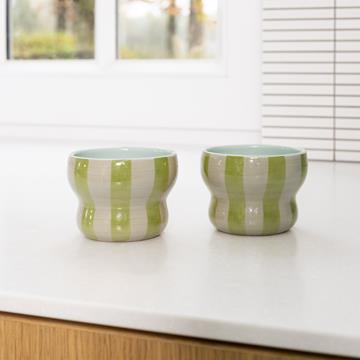 Mug circus large green set of 2