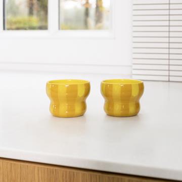 Mug circus small yellow set of 2