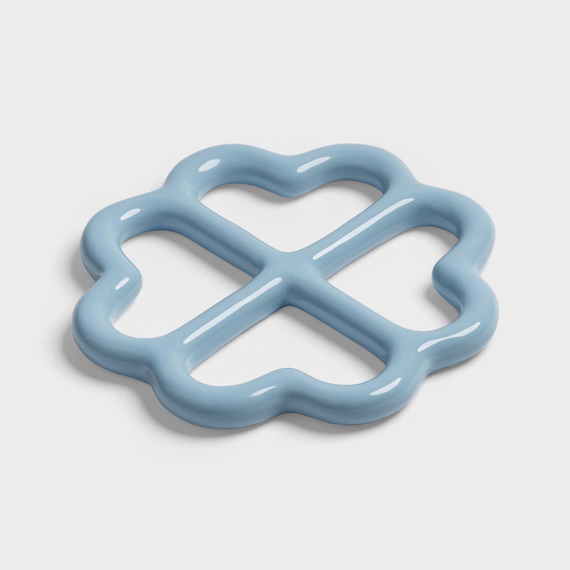 Trivet clover blue