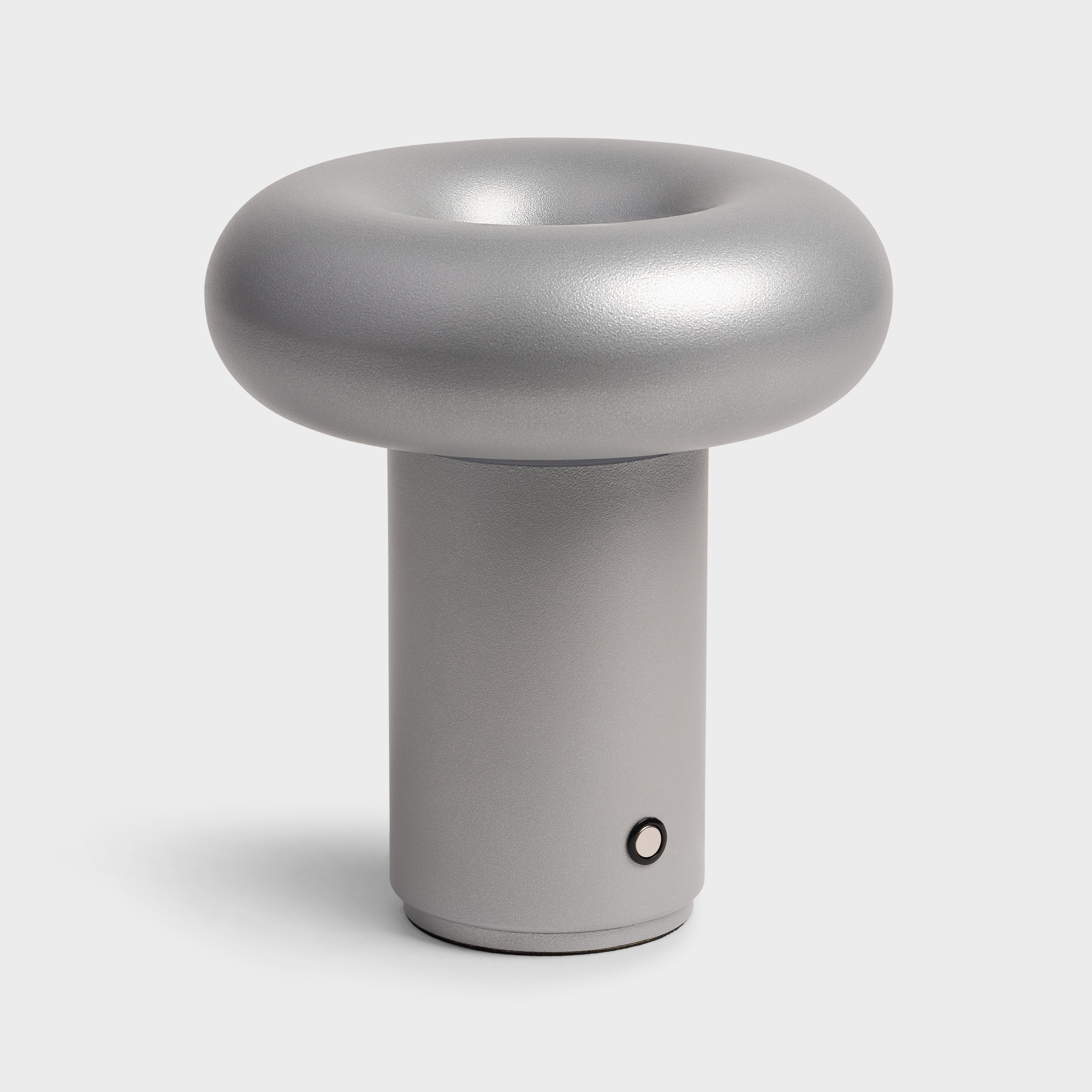 Lamp portable glimpse frosted silver