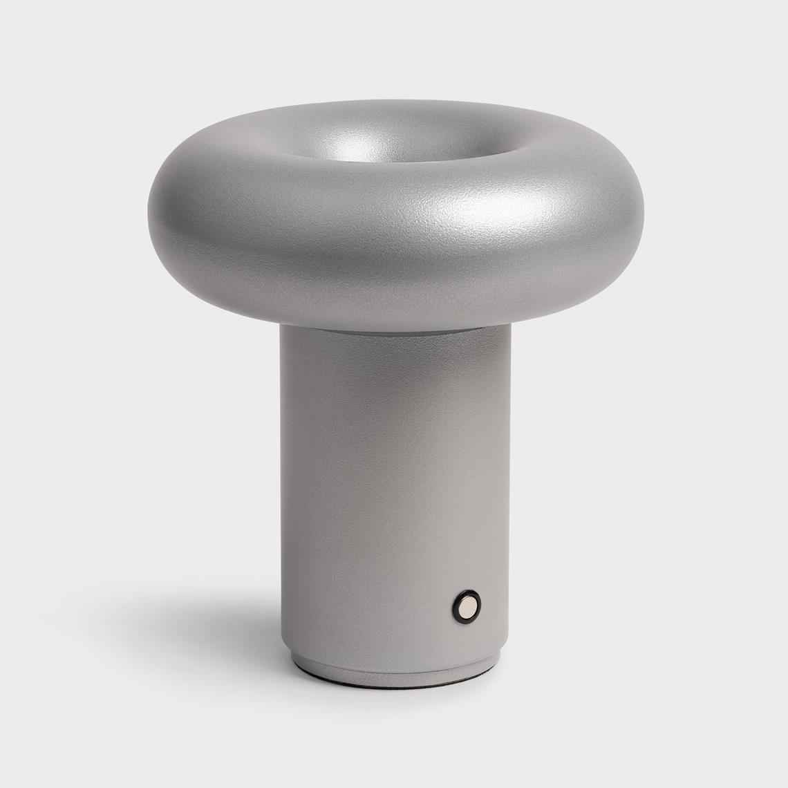 Lamp portable glimpse frosted silver