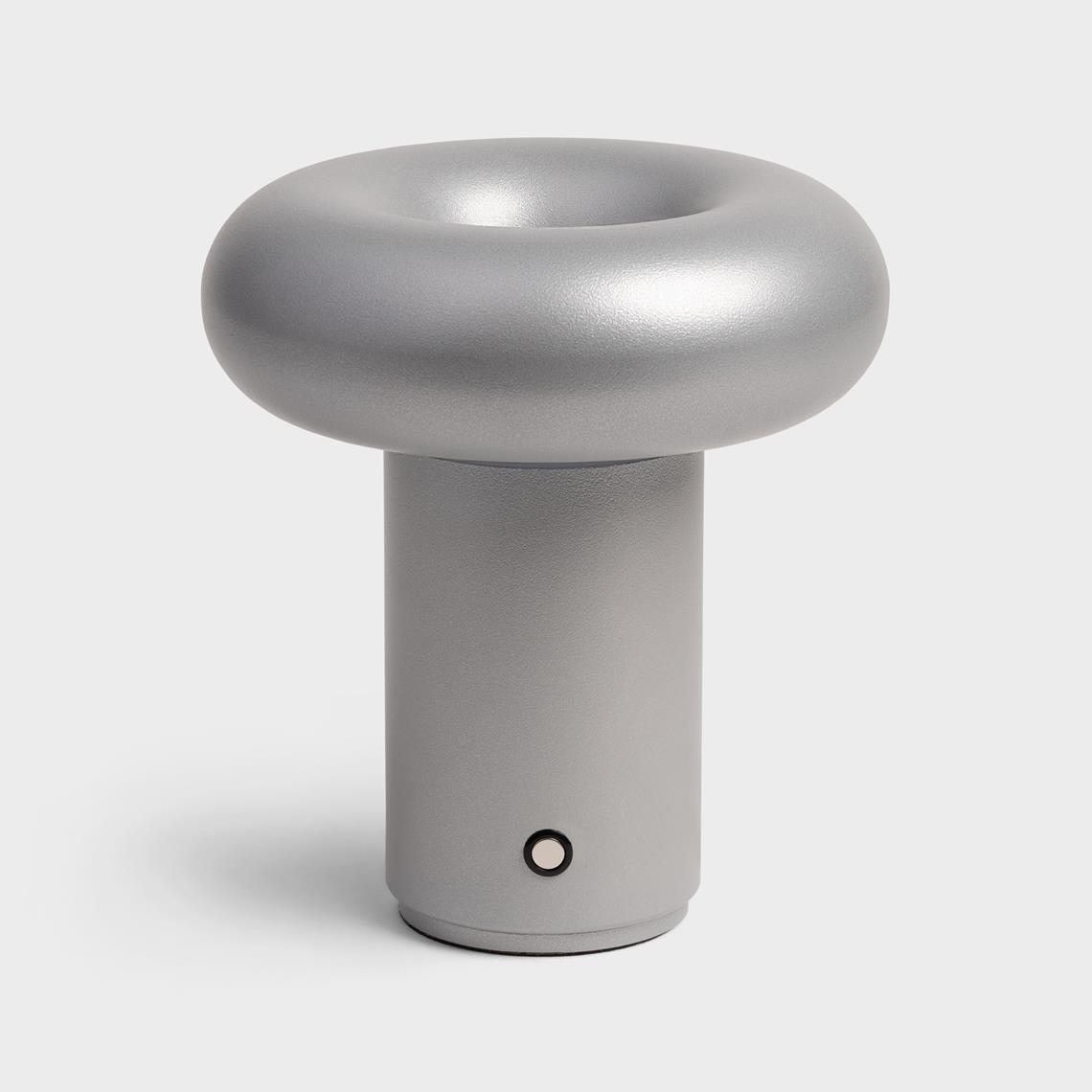 Lamp portable glimpse frosted silver