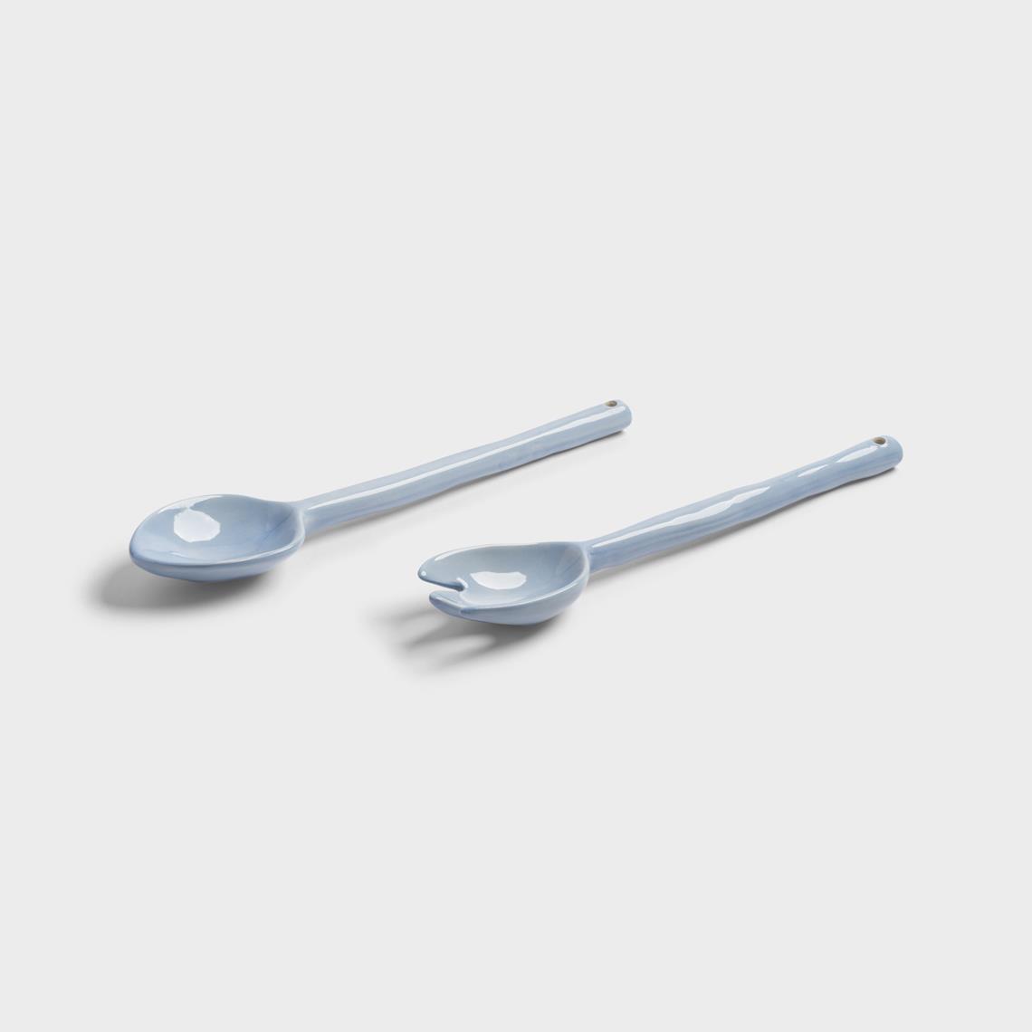 Salad server boavista blue