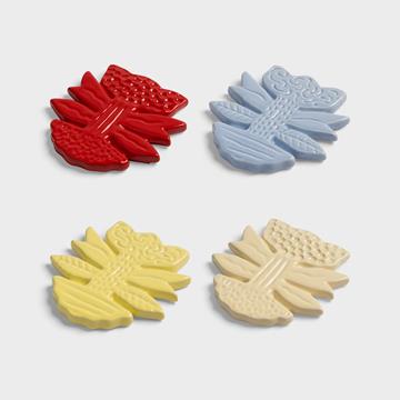 Coaster blume set of 4