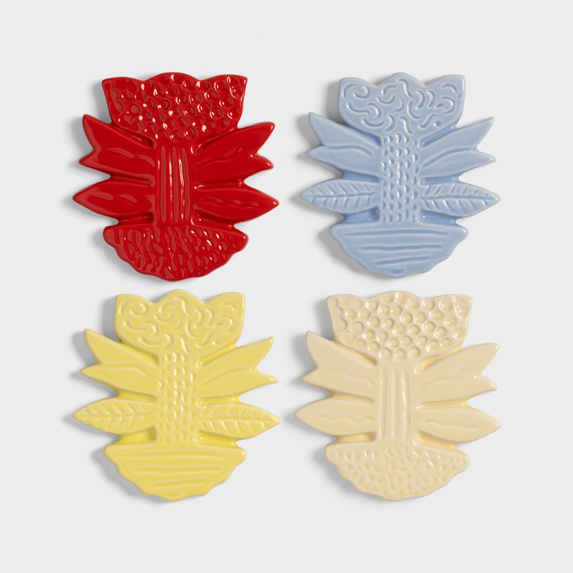 Coaster blume set of 4