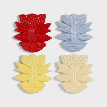 Coaster blume set of 4