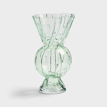 Vase rhombic glass green