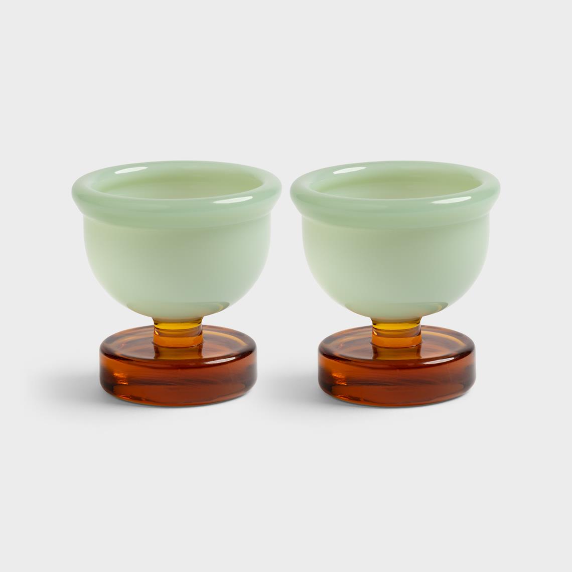 Egg holder cantine amber set of 2