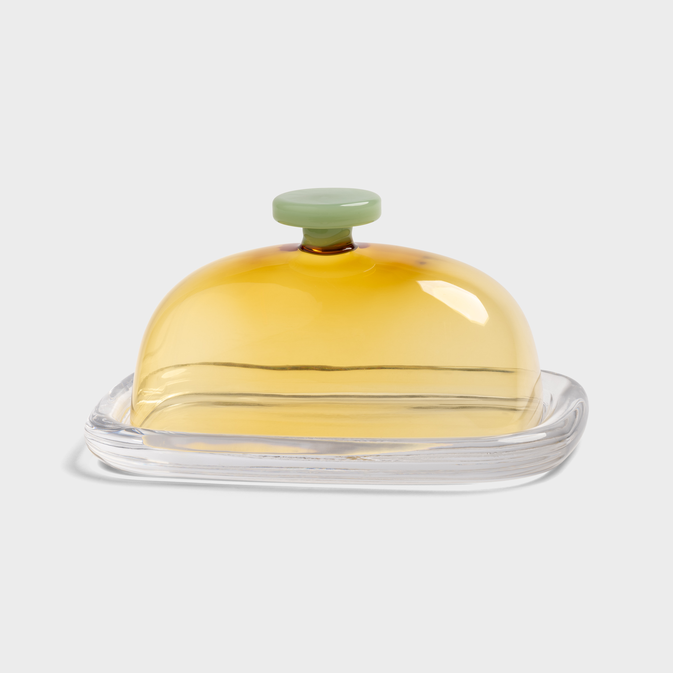 Butter dish cantine yellow