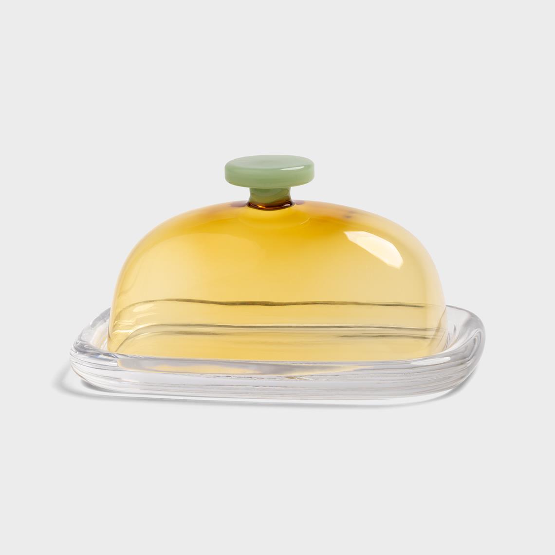 Butter dish cantine yellow