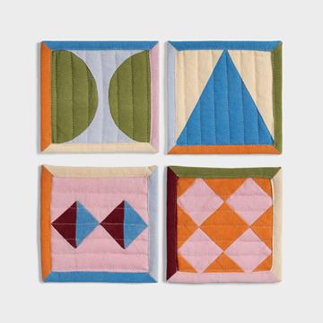 Coaster stitch set of 4