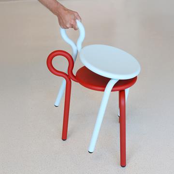 Stool lasso red