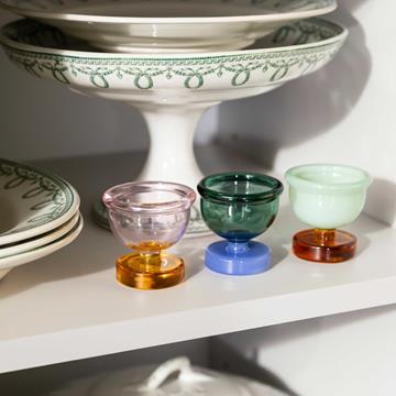 Egg holder cantine amber set of 2