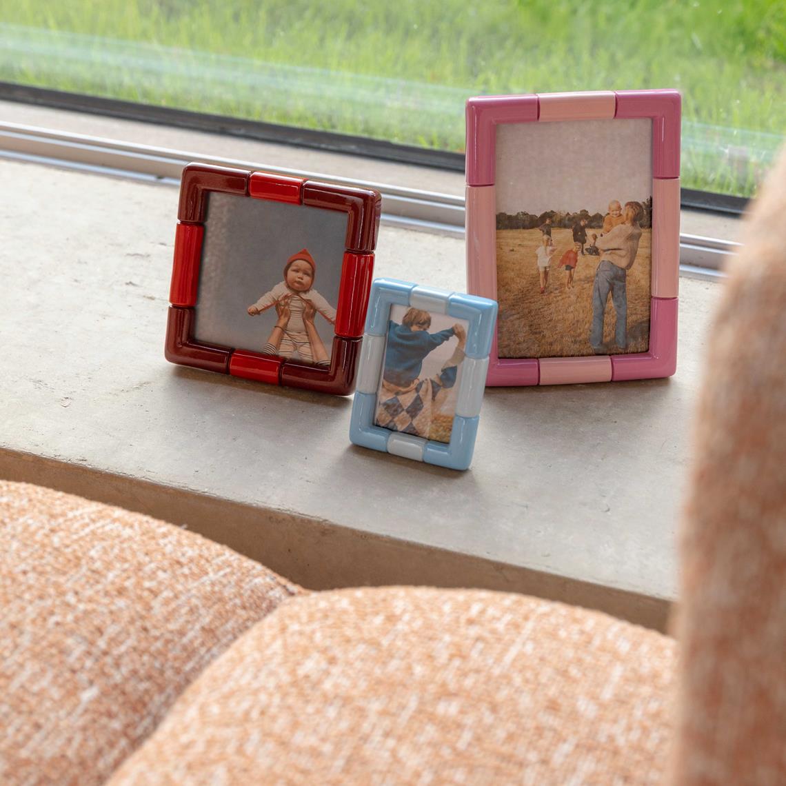 Photo frame rift rectangle ice blue