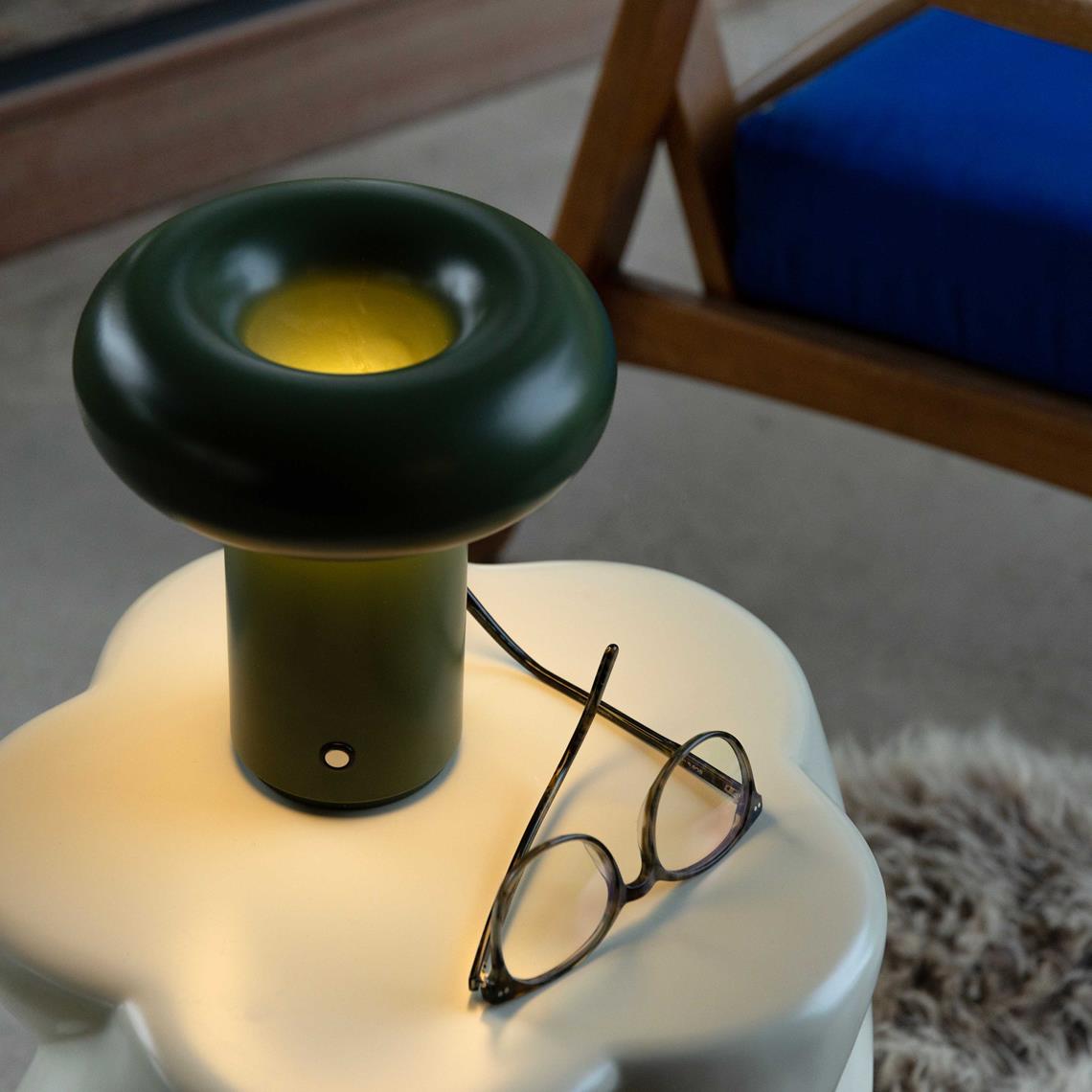Lamp portable glimpse moss green