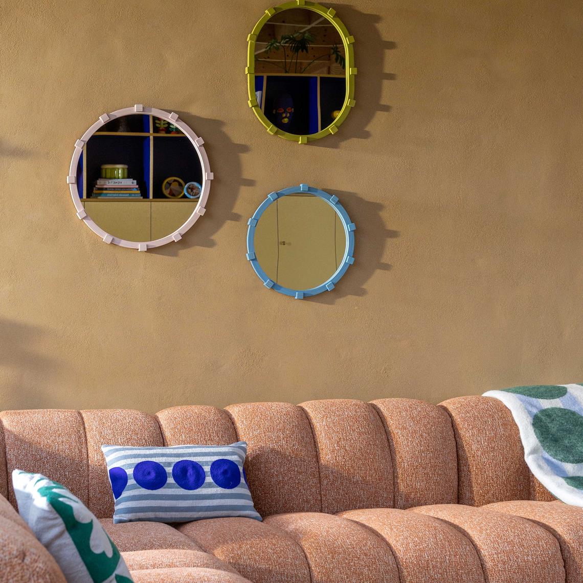 Mirror chunk small blue