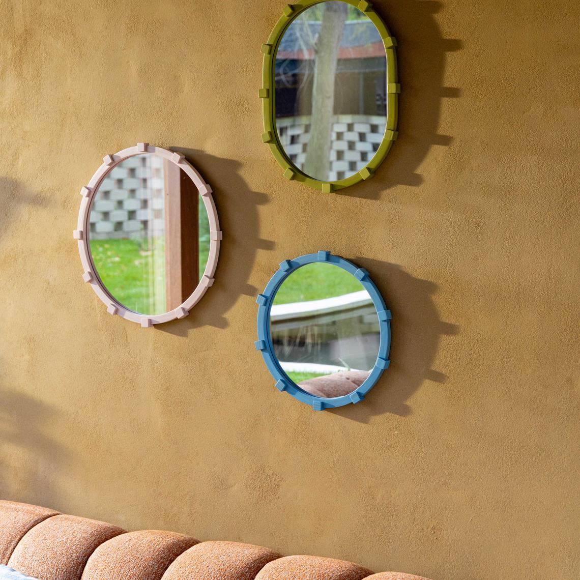 Mirror chunk large pink