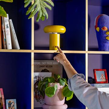 Lamp portable glimpse bright yellow