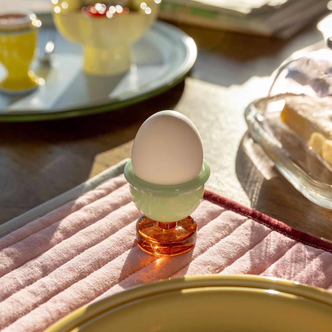 Egg holder cantine amber set of 2