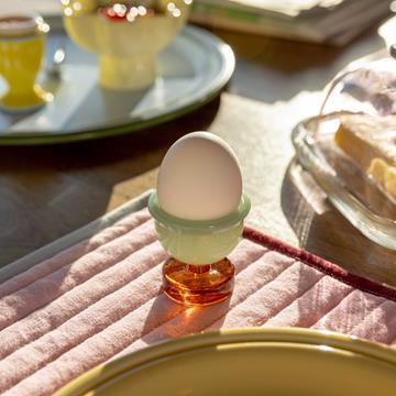 Egg holder cantine amber set of 2