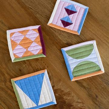 Coaster stitch set of 4