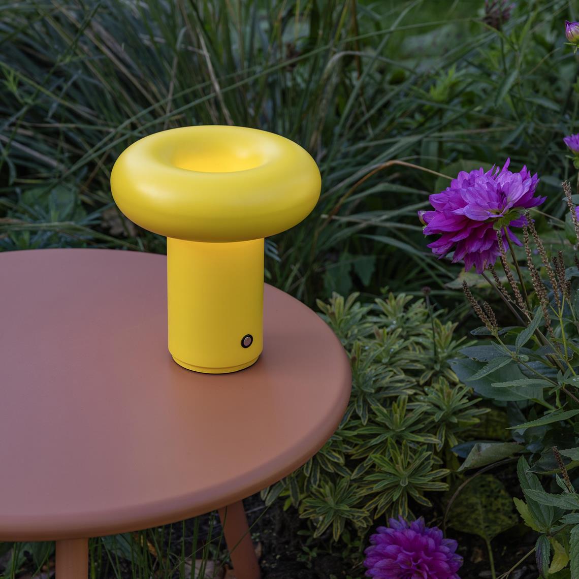 Lamp portable glimpse bright yellow