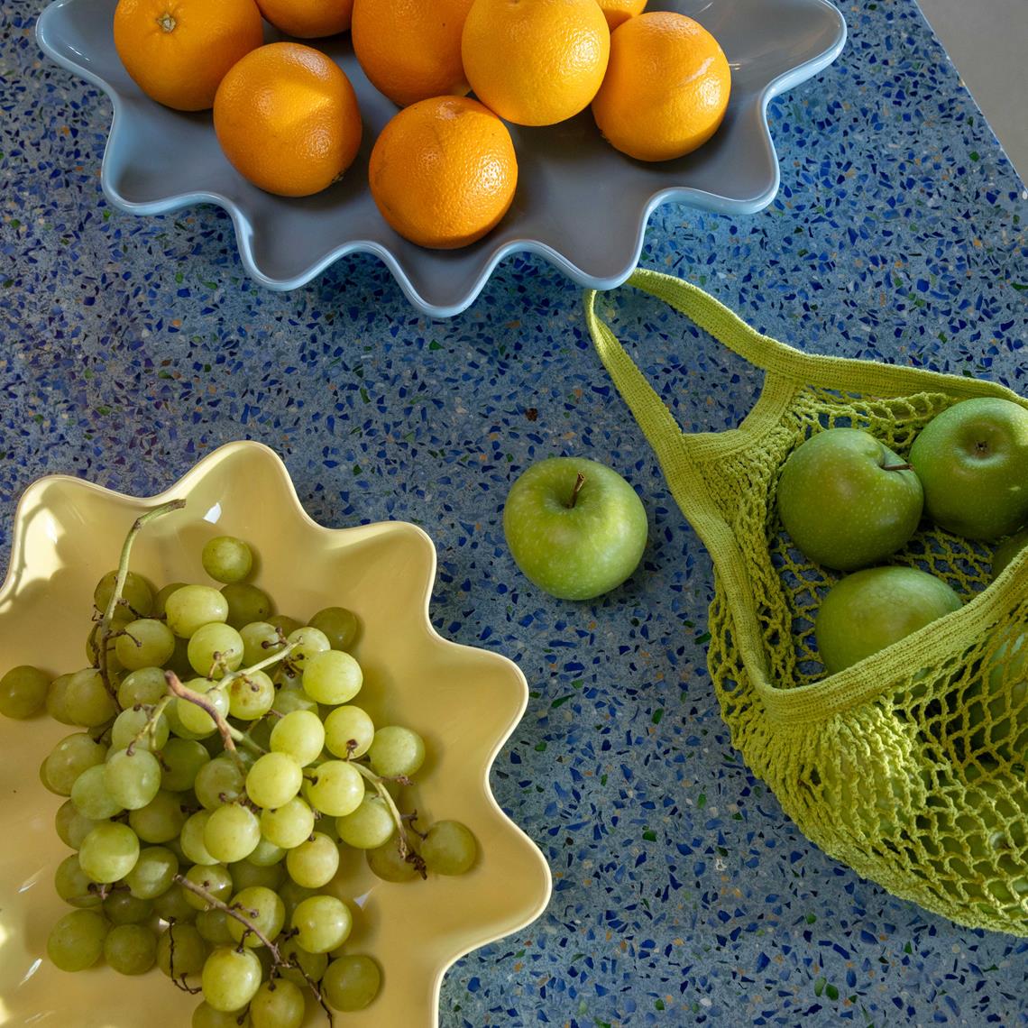 Bowl sun oval ice blue