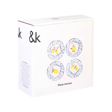 Plate lemon moroccan set of 4