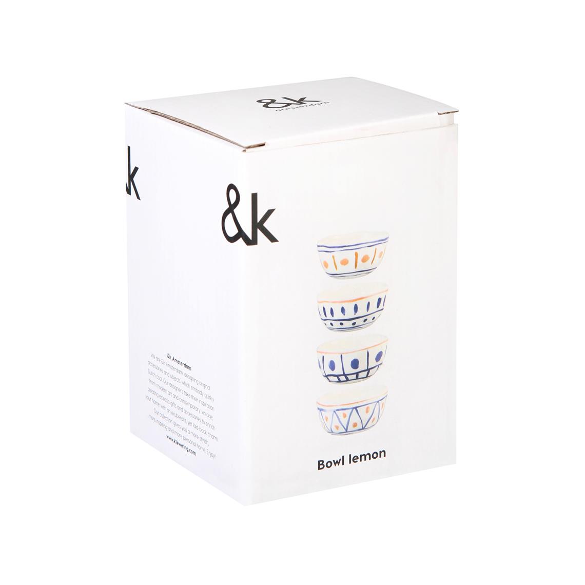 Bowl lemon moroccan set of 4