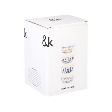 Bowl lemon moroccan set of 4