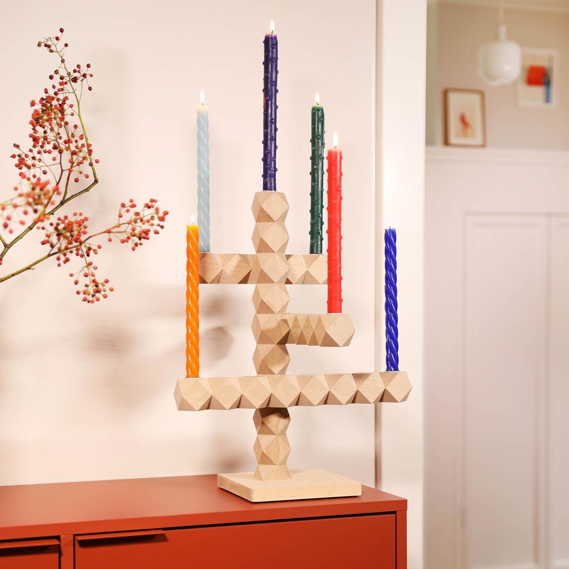 Clean Cut candle holder 7 natural